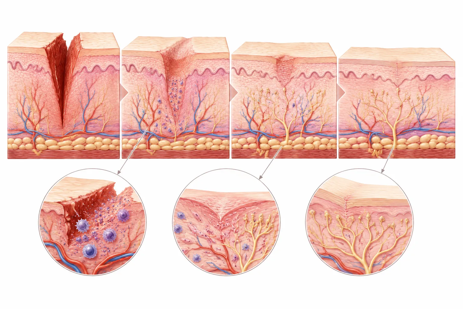 Why Do Cuts Itch When Healing? explanatory diagram