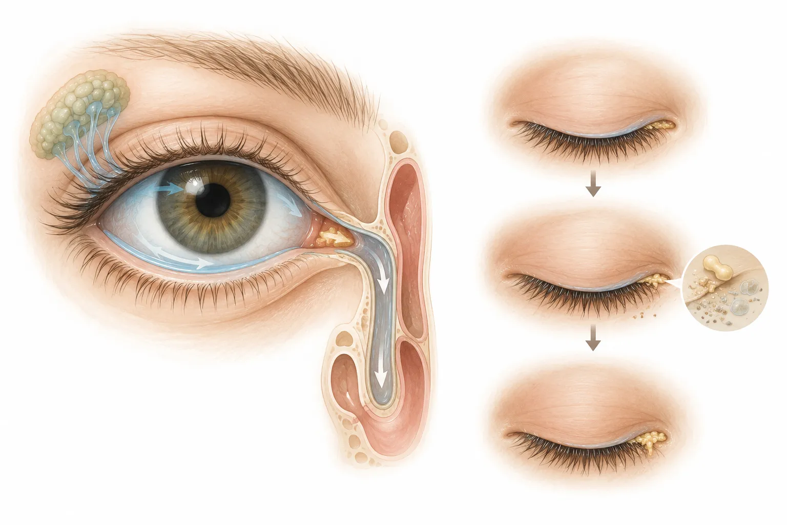 Why Do We Get Eye Boogers? explanatory diagram