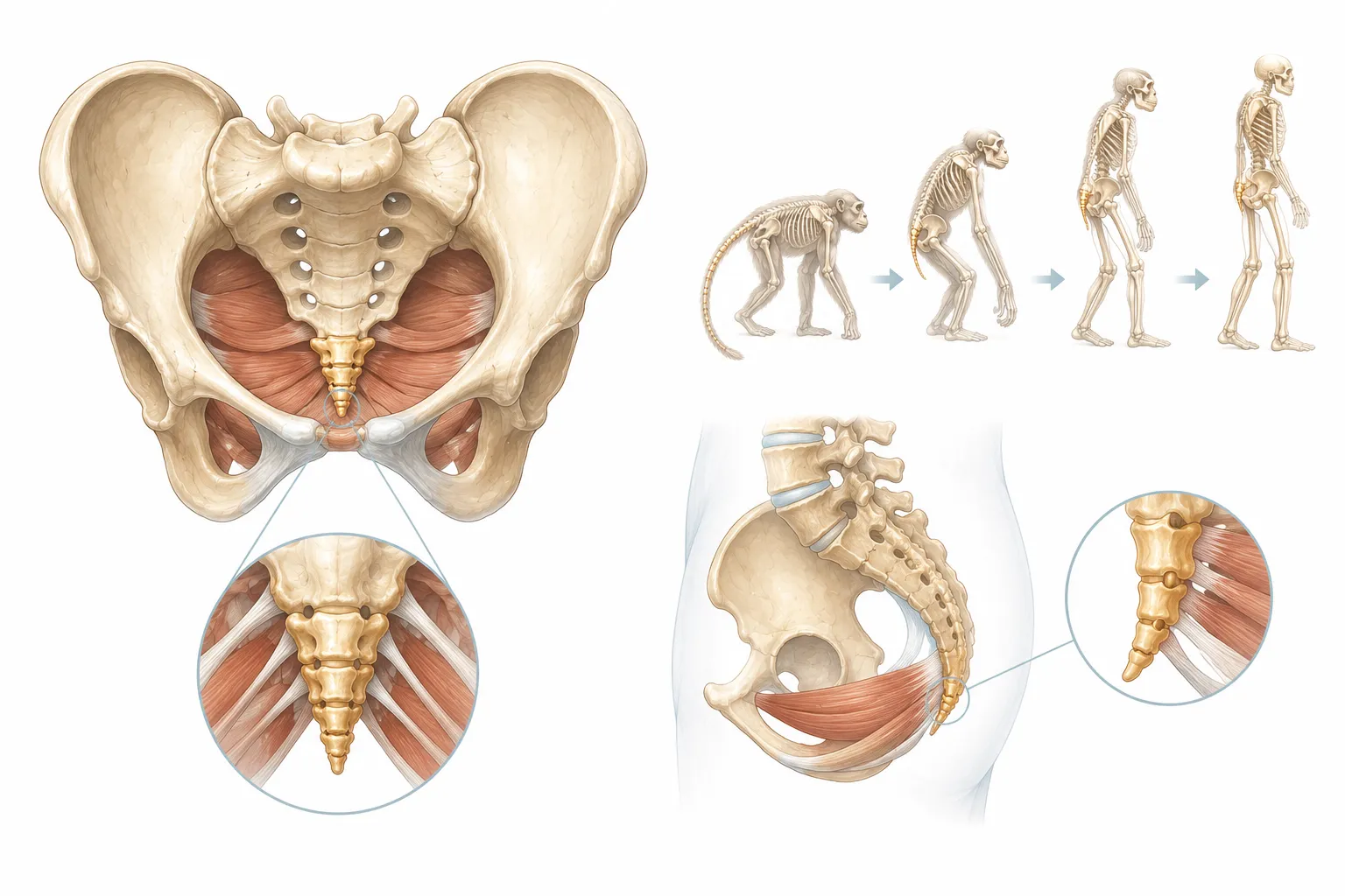 Why Do We Have a Tailbone? explanatory diagram
