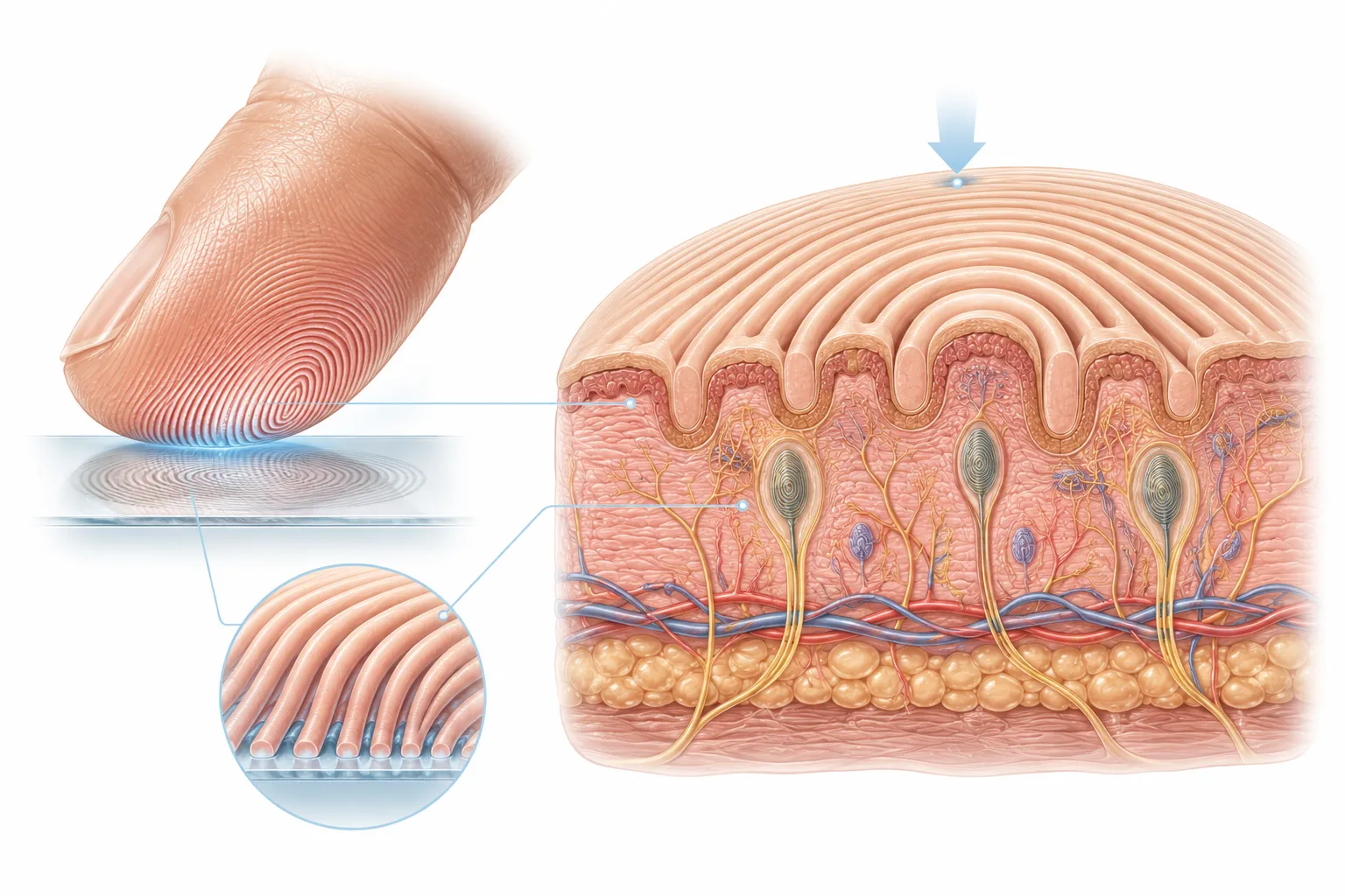 Why Do We Have Fingerprints? explanatory diagram