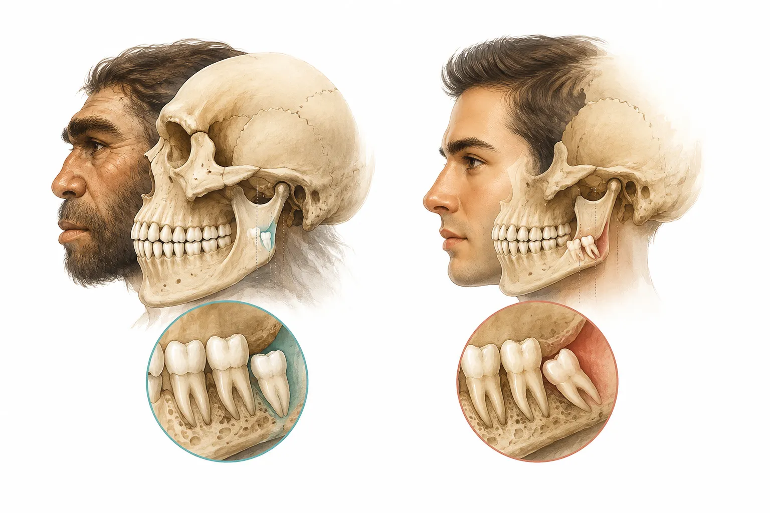 Why Do We Have Wisdom Teeth? explanatory diagram