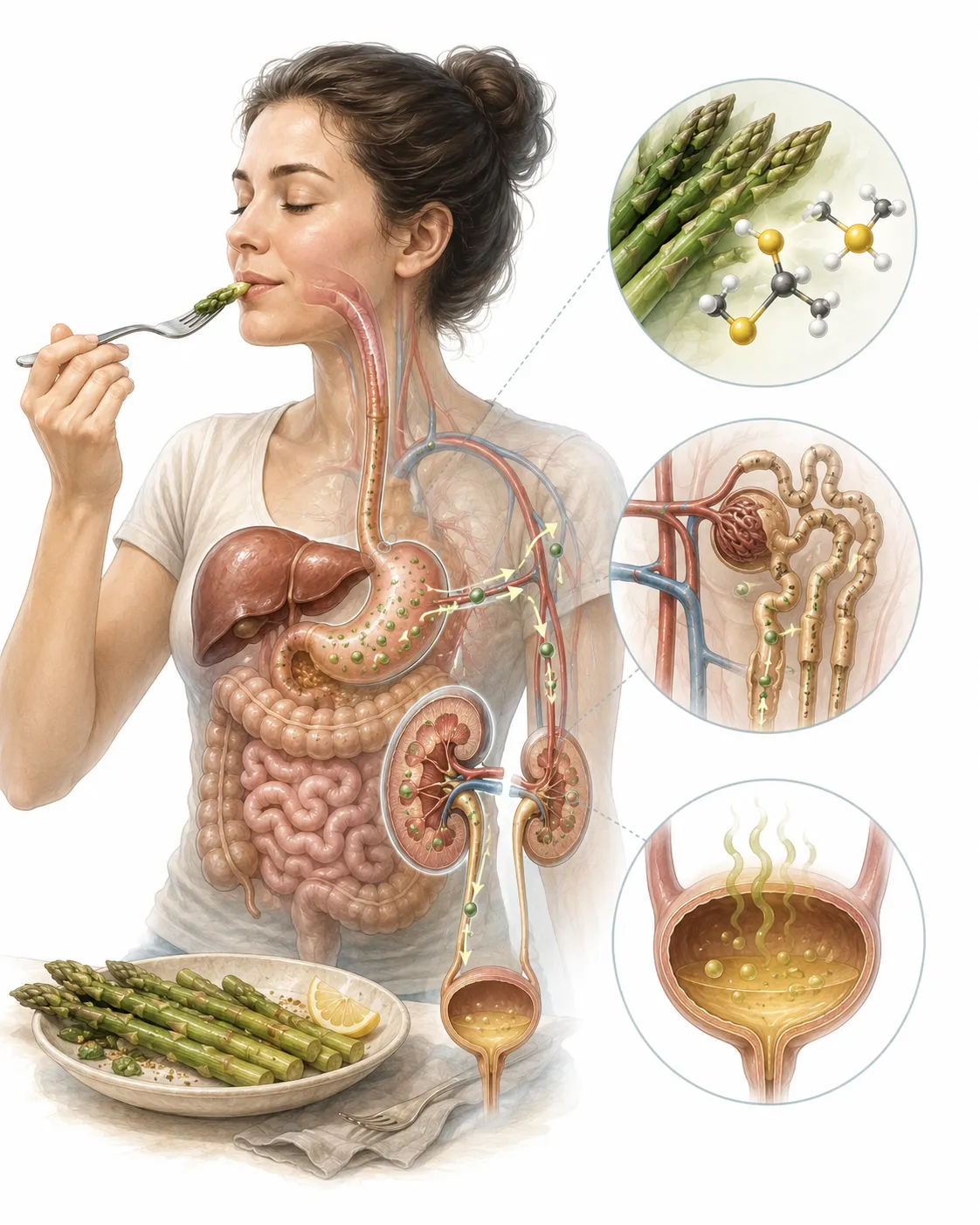 Why Does Urine Smell After Eating Asparagus? hero image