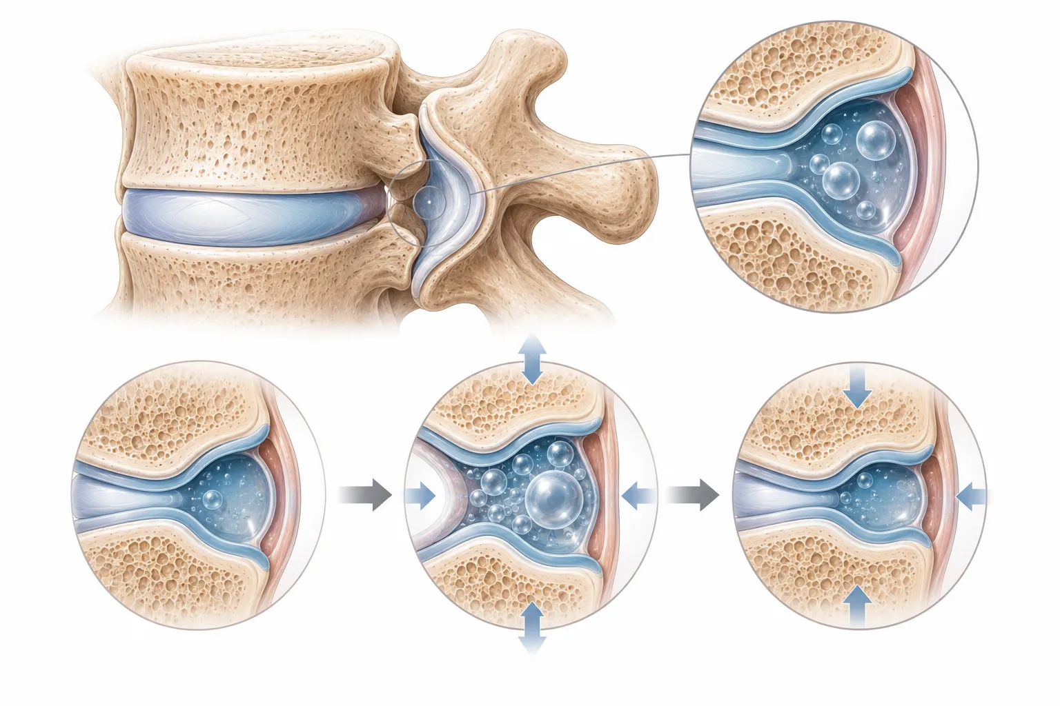 Why Does Your Back Crack? explanatory diagram