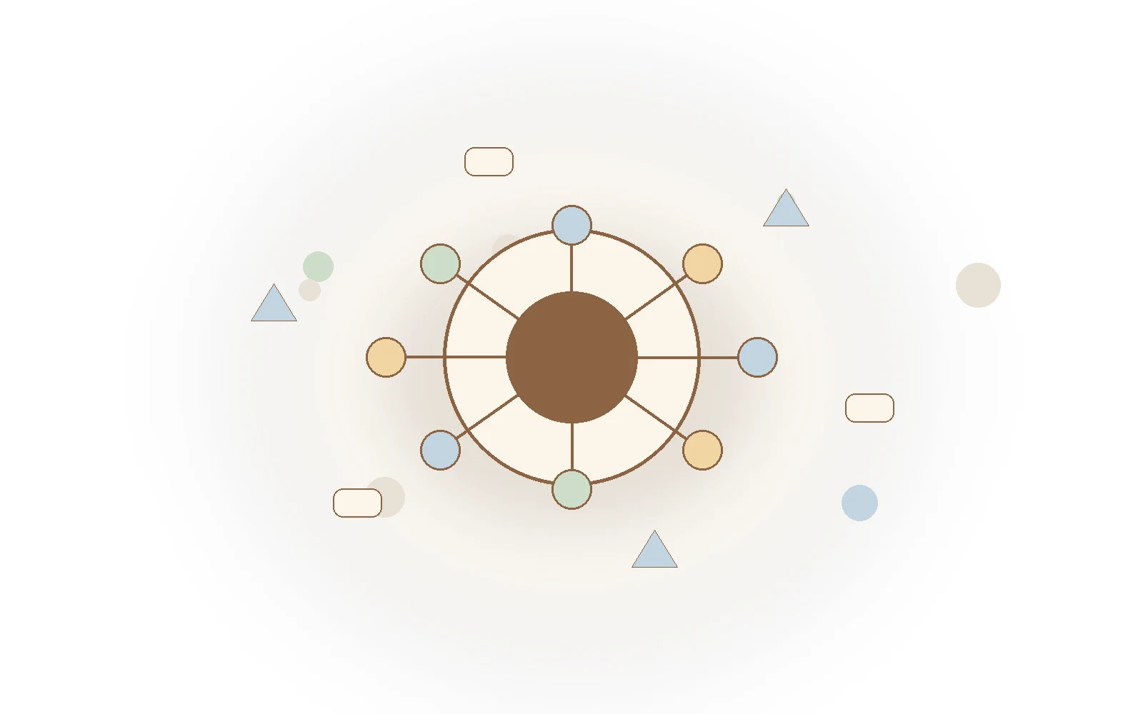 Editorial illustration showing extreme results returning to average over time