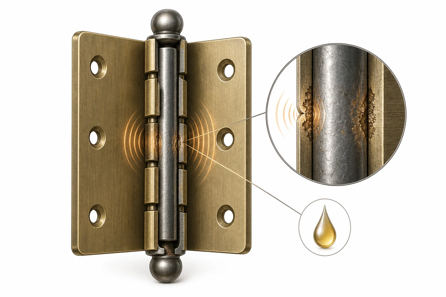 Why Do Hinges Squeak? explanatory diagram