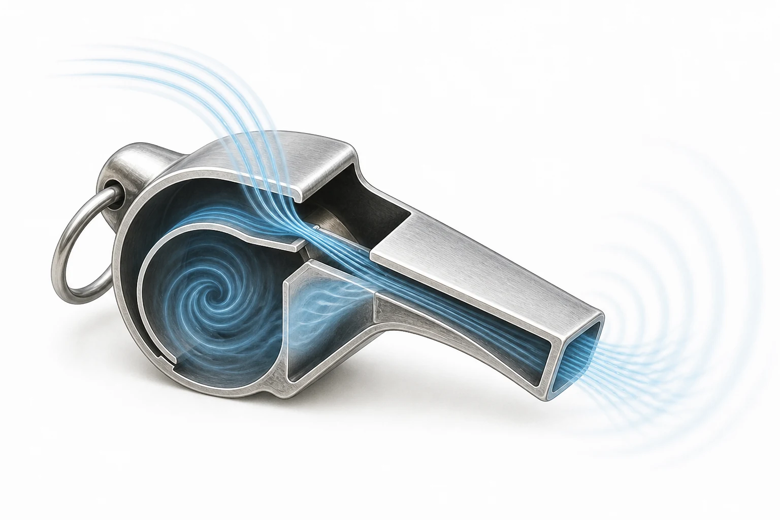 Why Does a Whistle Work? explanatory diagram