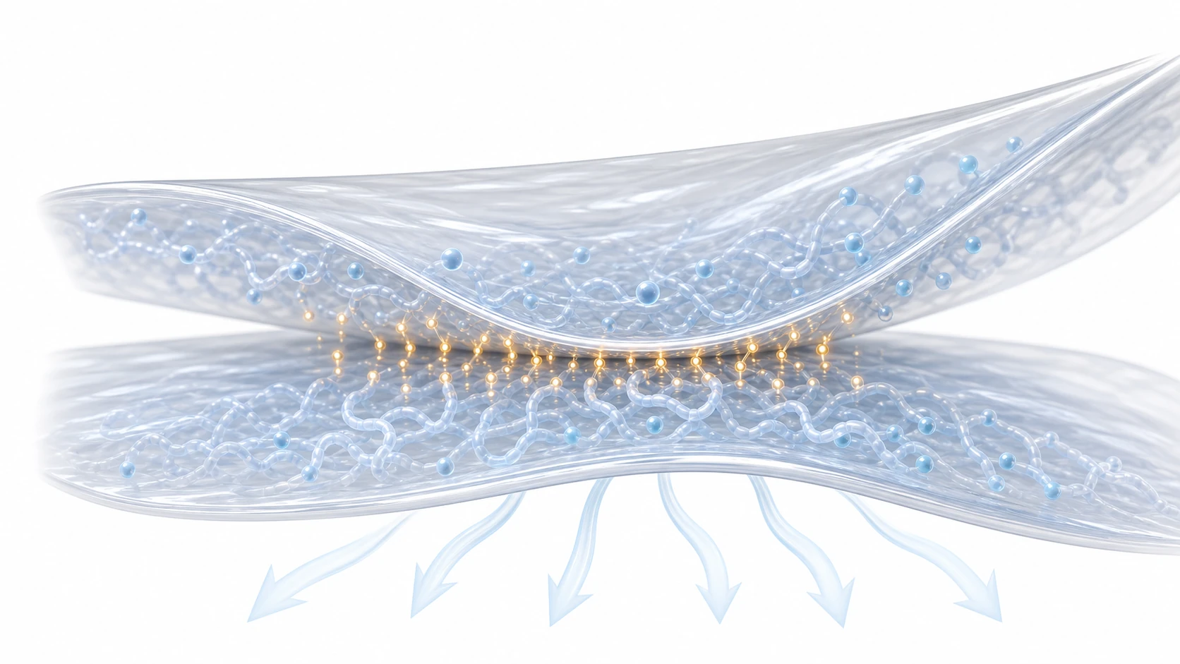 Why Does Plastic Wrap Stick to Itself? explanatory diagram