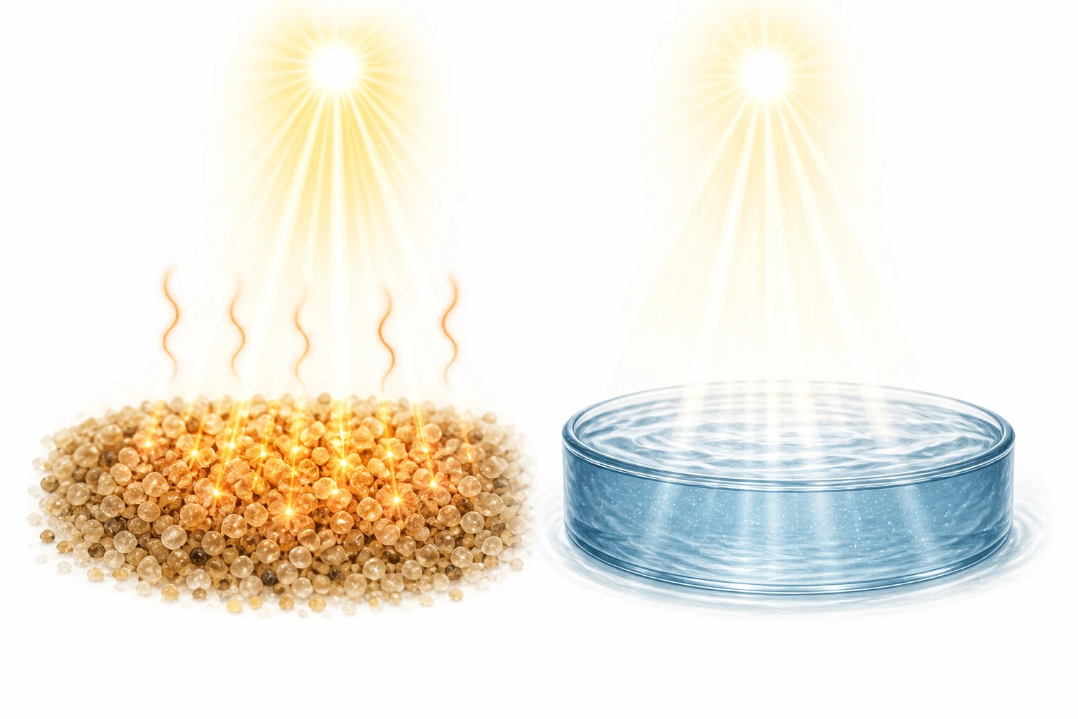 Why Does Sand Heat Up Fast? explanatory diagram