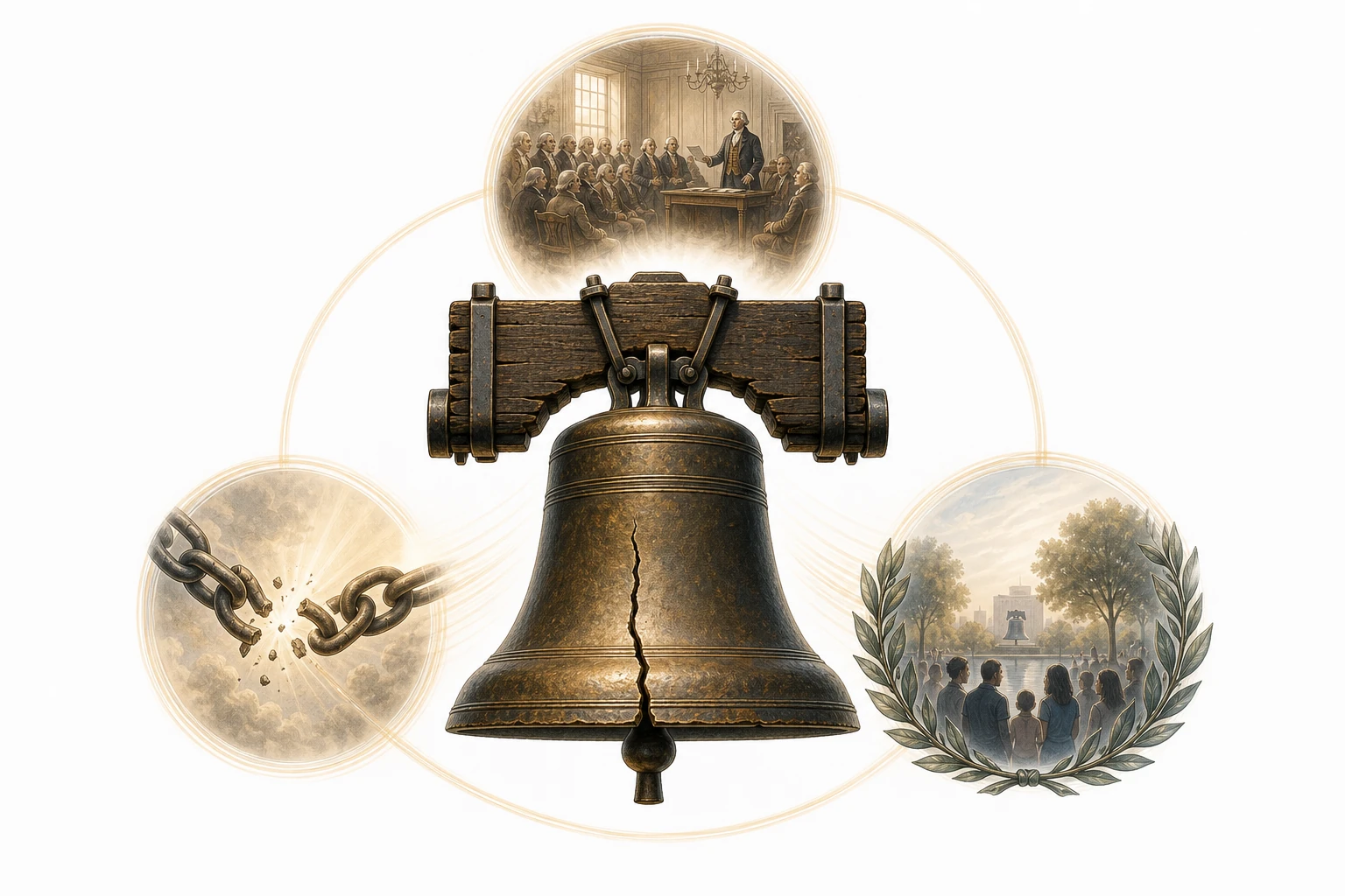 Why Is the Liberty Bell Important? explanatory diagram