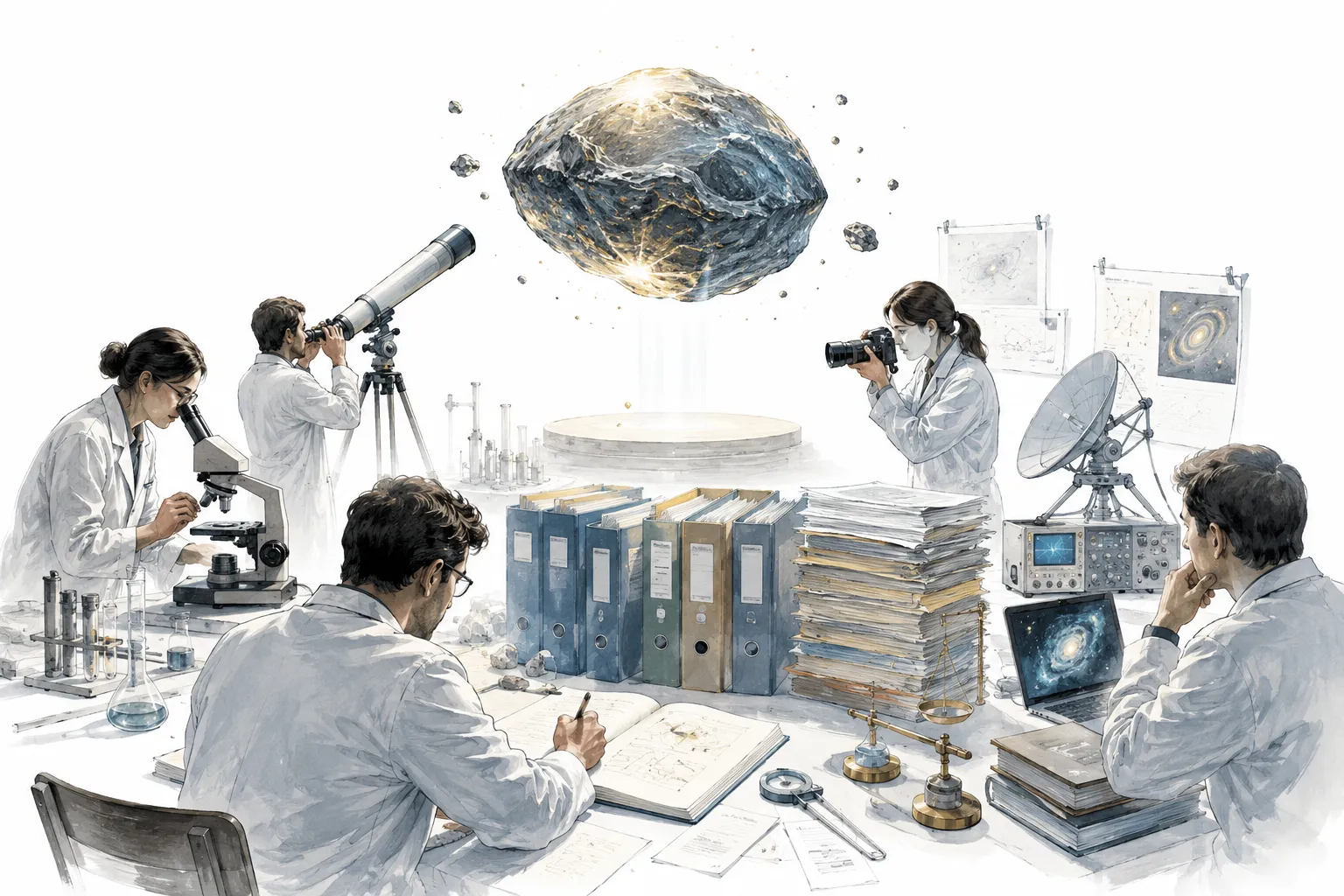 Illustration of a scale weighing an unusual claim against a stack of evidence
